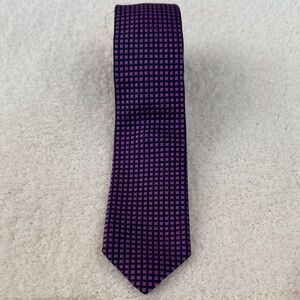 Men's Purple Patterned Silk Tie